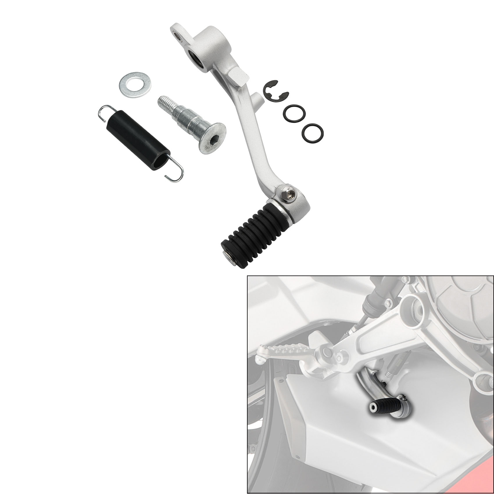 دواسة الفرامل الخلفية رافعة ال - مراجعة Motorcycle Gear Pedal وسعره