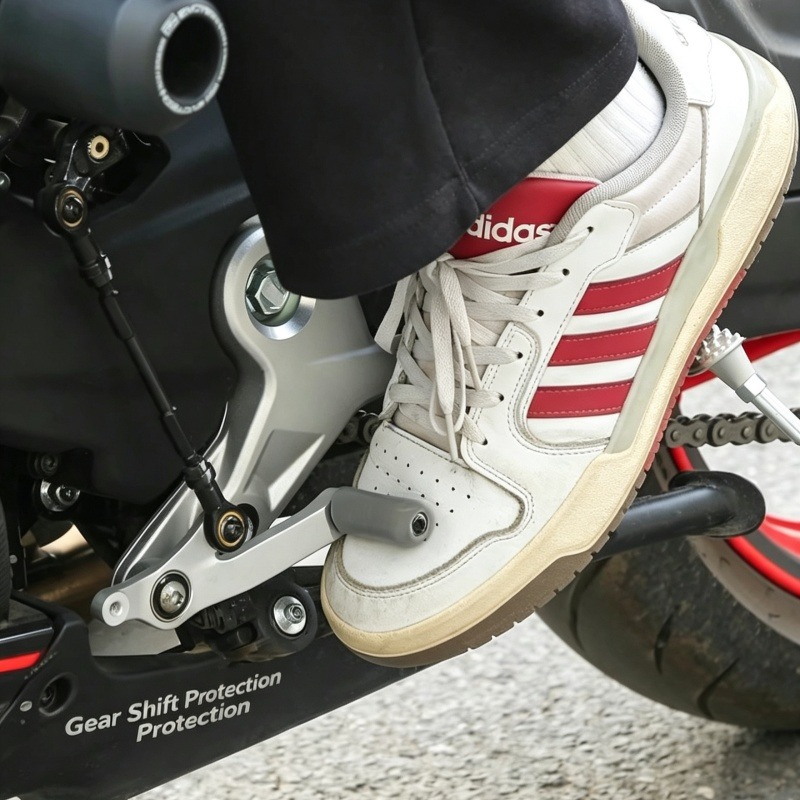 غطاء واقي عالمي لذراع تغيير ال - مراجعة Motorcycle Gear Slipping وسعره
