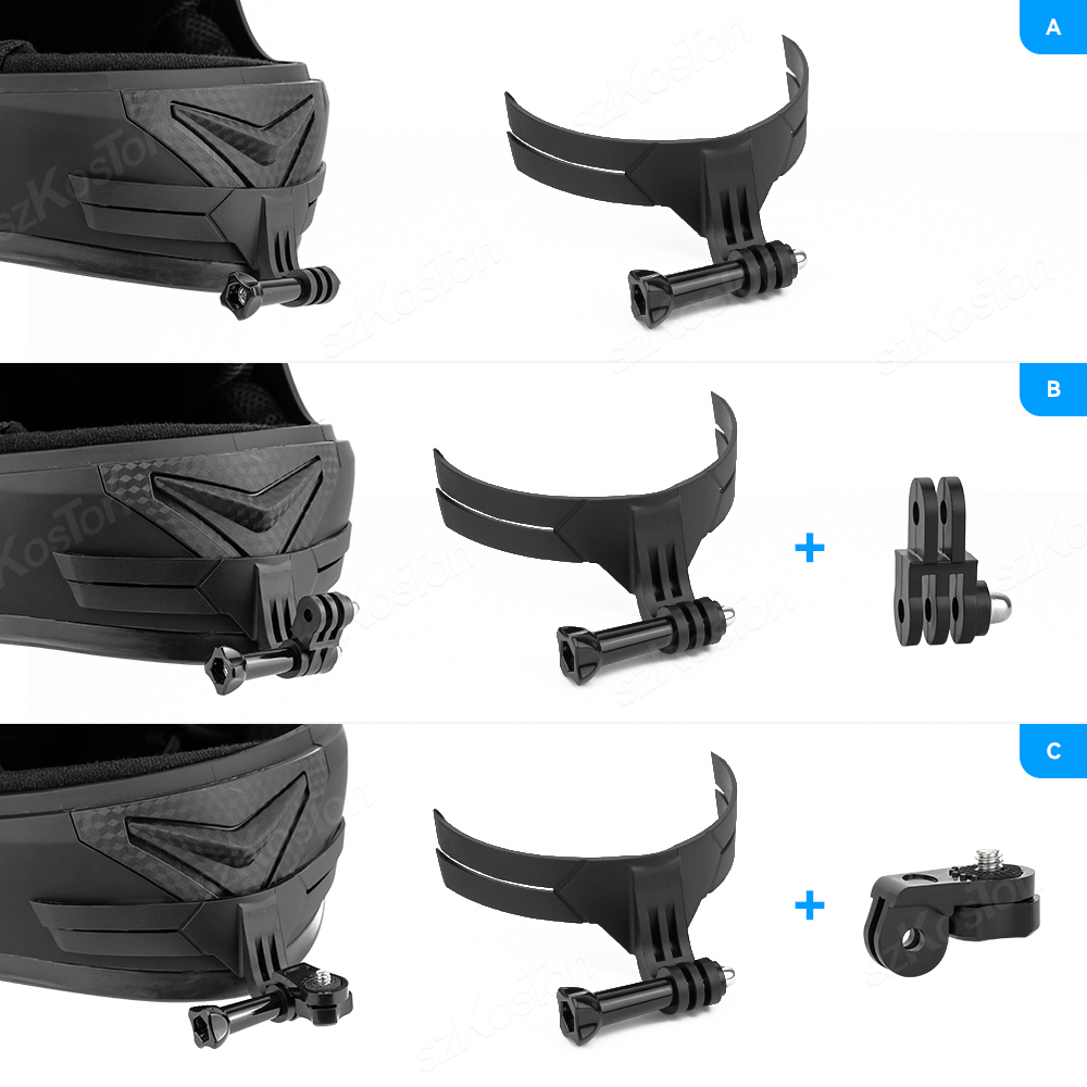 حامل كاميرا للخوذة للدراجات ال - مراجعة Motorcycle Gear Video وسعره