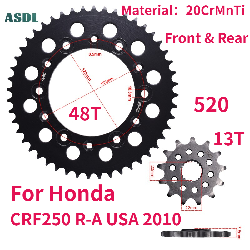 جنوط سلسلة 520 بـ 48 سن و 13 س - مراجعة Motorcycle Gear Usa وسعره