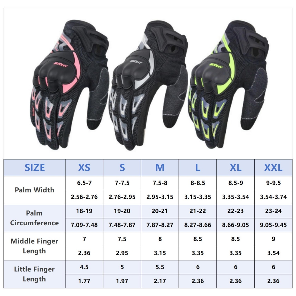 قفازات سباق الدراجات النارية م - مراجعة Xs Motorcycle Gear وسعره