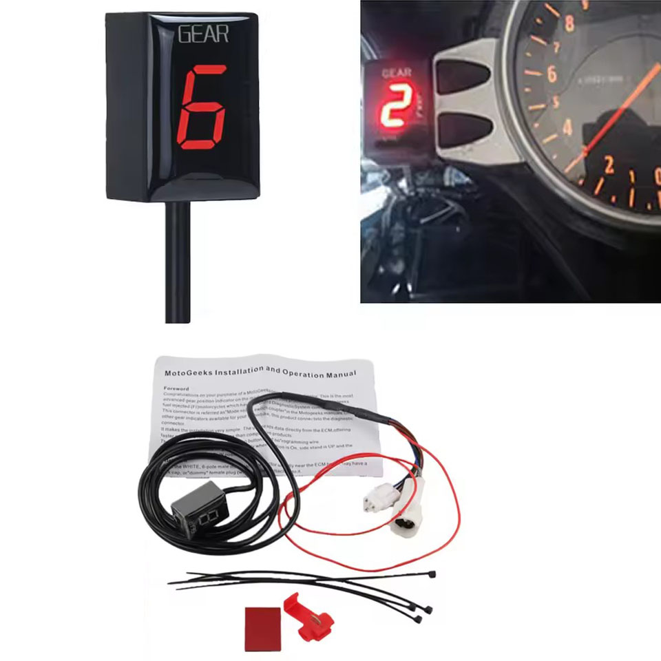 لموديلات ترايمف تايجر 800 بدون - مراجعة Motorcycle Gear Indicator وسعره